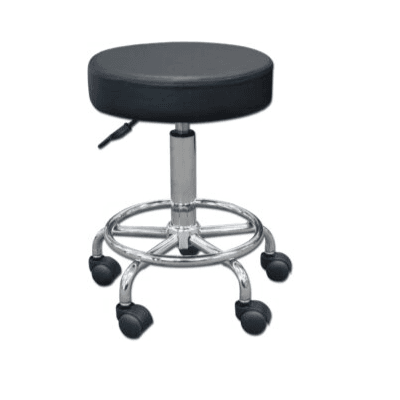 Tabouret médical noir sans dossier