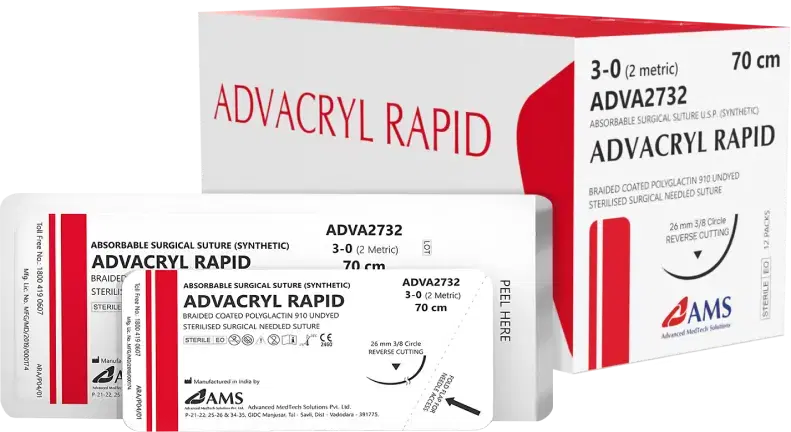 ADVACRYL RAPIDE Polyglactine-910 à absorption rapide (non teinte)